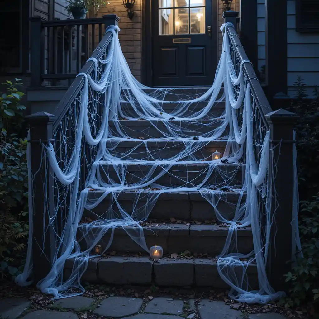 Halloween Staircase Decor Ideas for Indoor and Outdoor