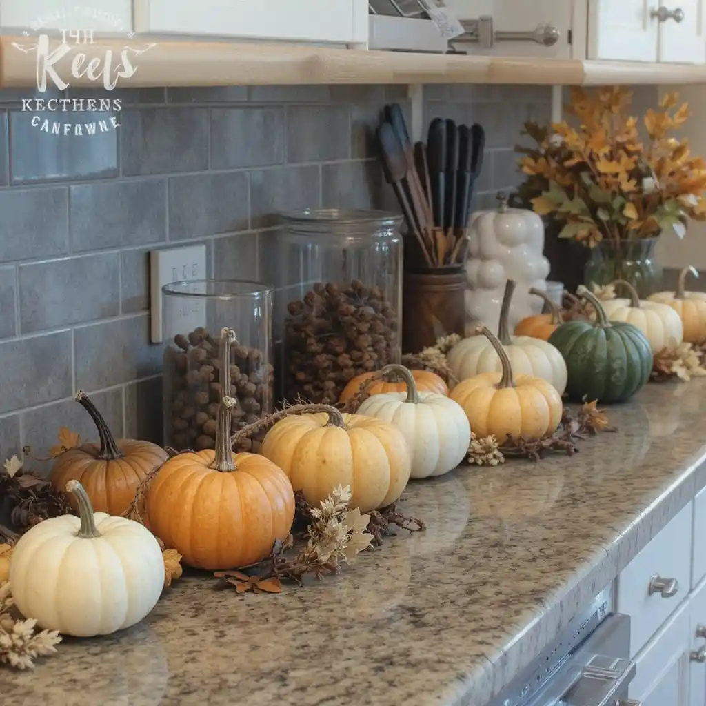Thanksgiving Kitchen Counter Decoration Ideas 