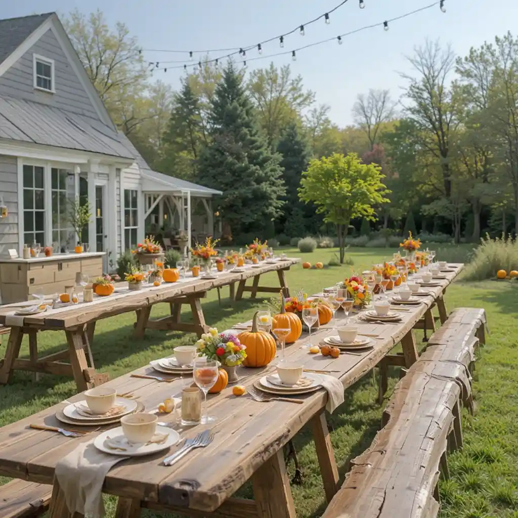 Thanksgiving Outdoor Party Decoration Ideas 