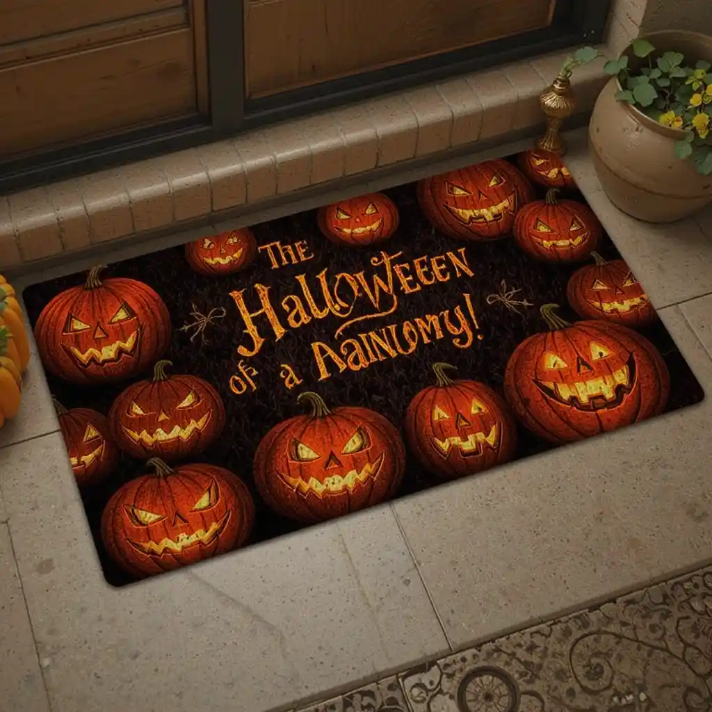 Halloween Door Mat Ideas 