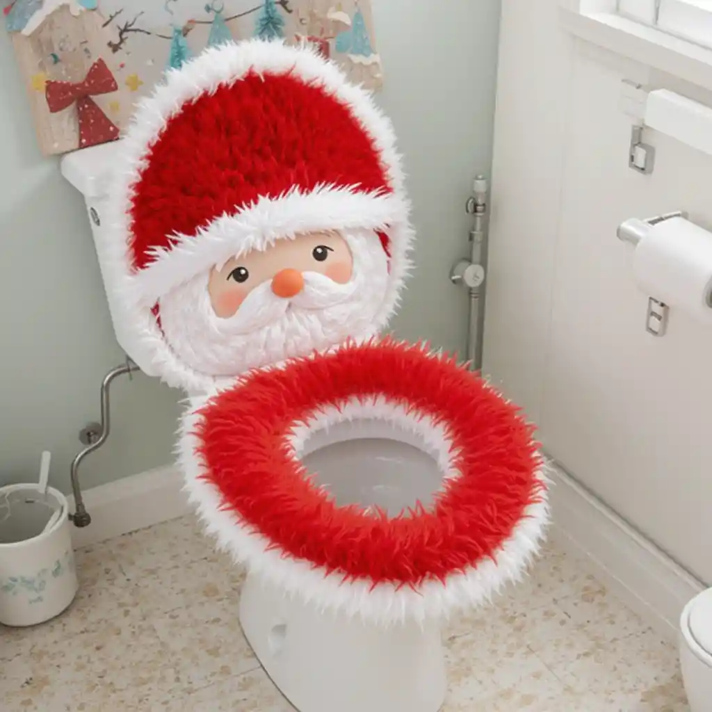 Christmas Toilet Decoration Ideas