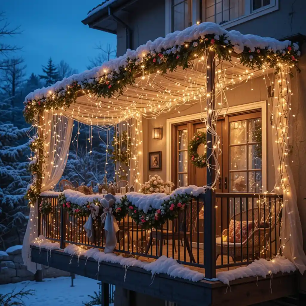 Balcony Christmas Decoration Ideas