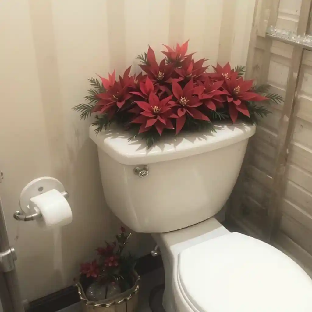 Christmas Toilet Decoration Ideas