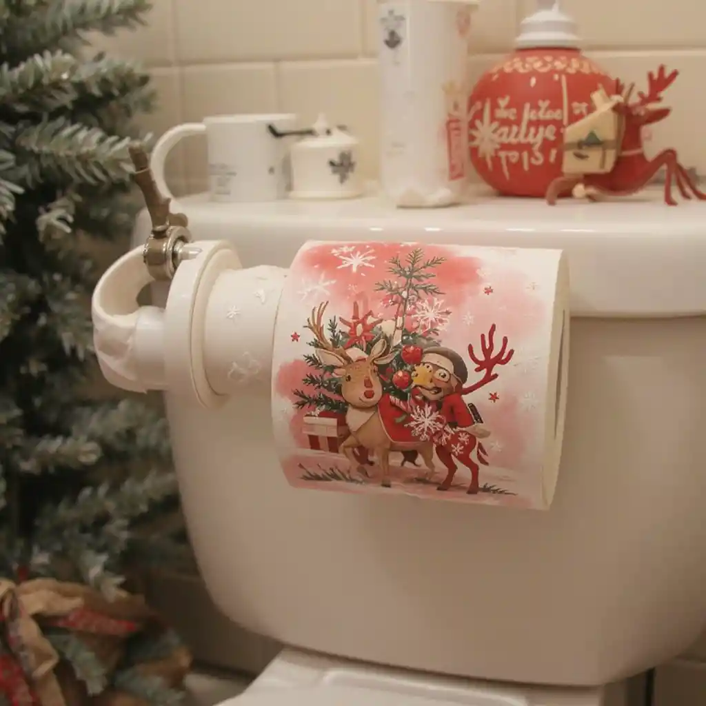Christmas Toilet Decoration Ideas
