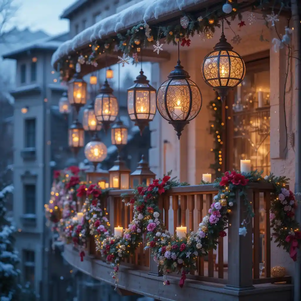 Balcony Christmas Decoration Ideas