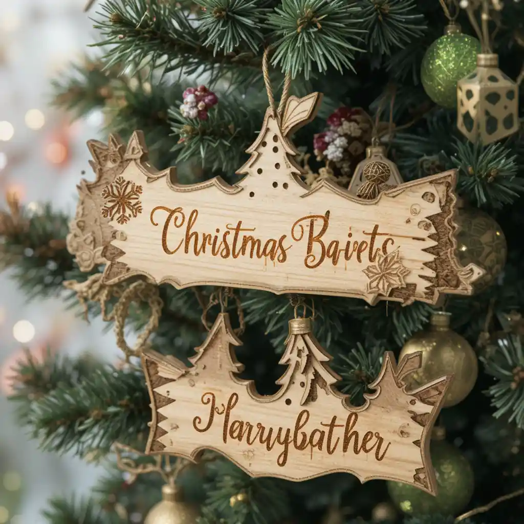 Wood Christmas Ornaments