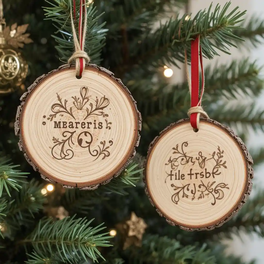 Wood Christmas Ornaments