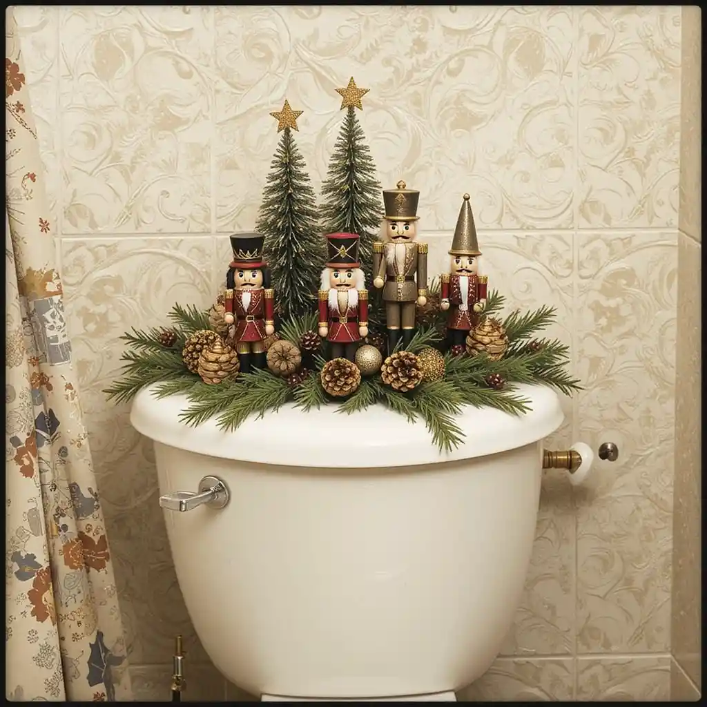 Christmas Toilet Decoration Ideas