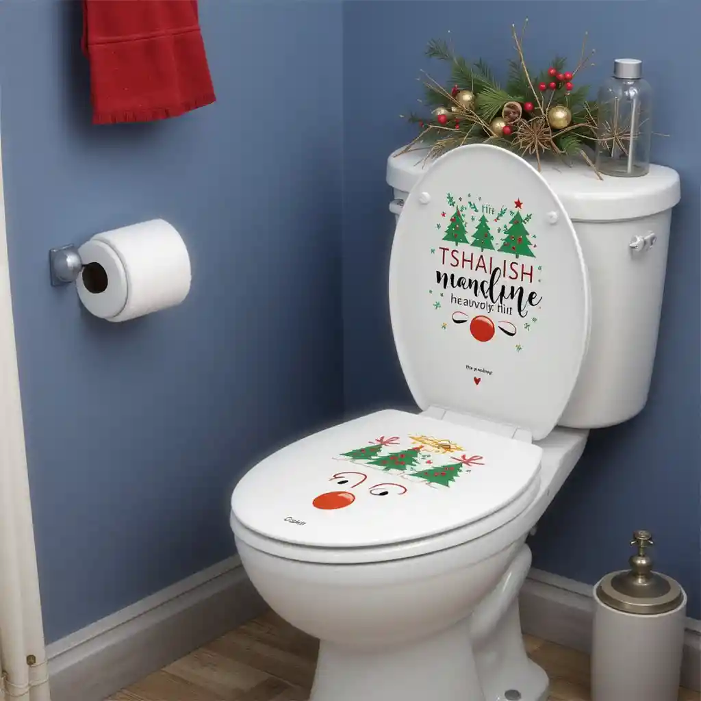 Christmas Toilet Decoration Ideas