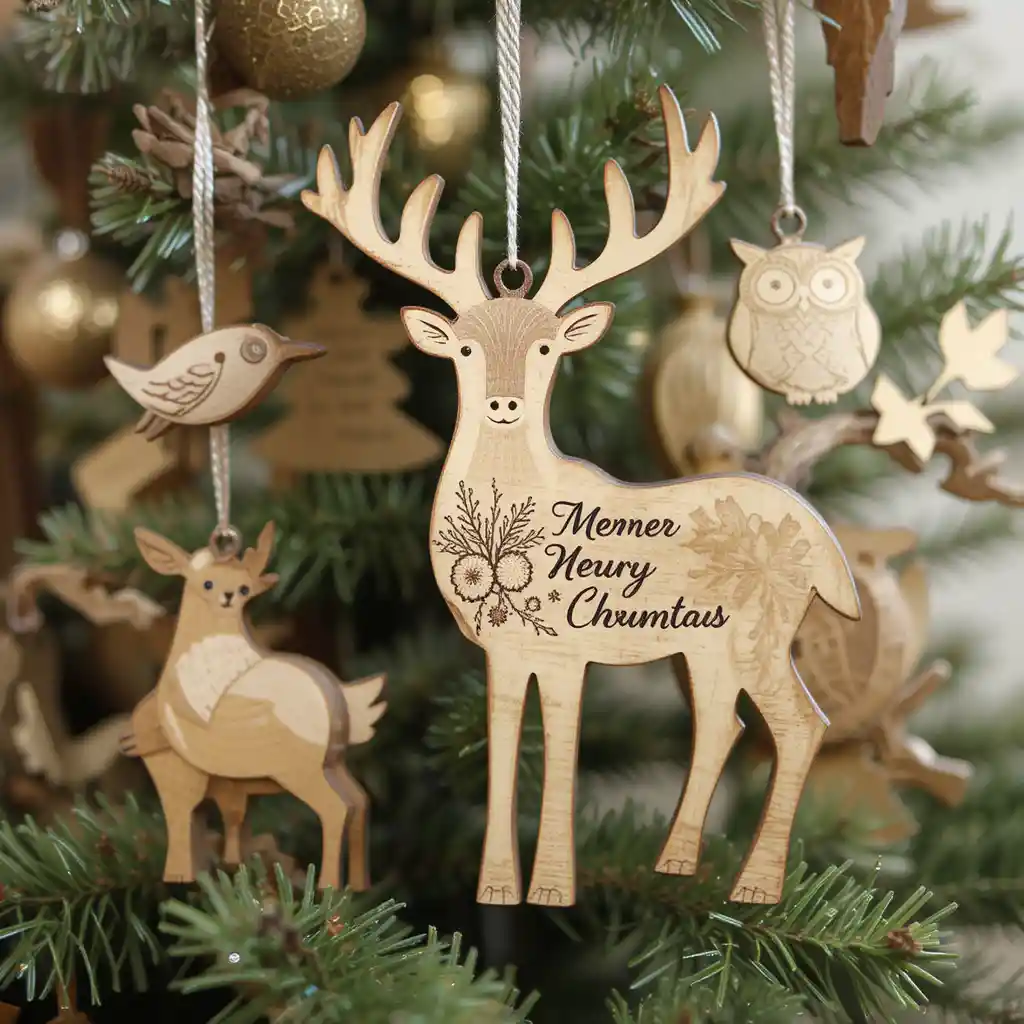 Wood Christmas Ornaments