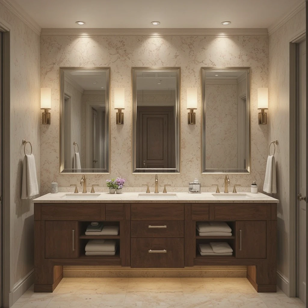 Neutral Large Bathroom Ideas