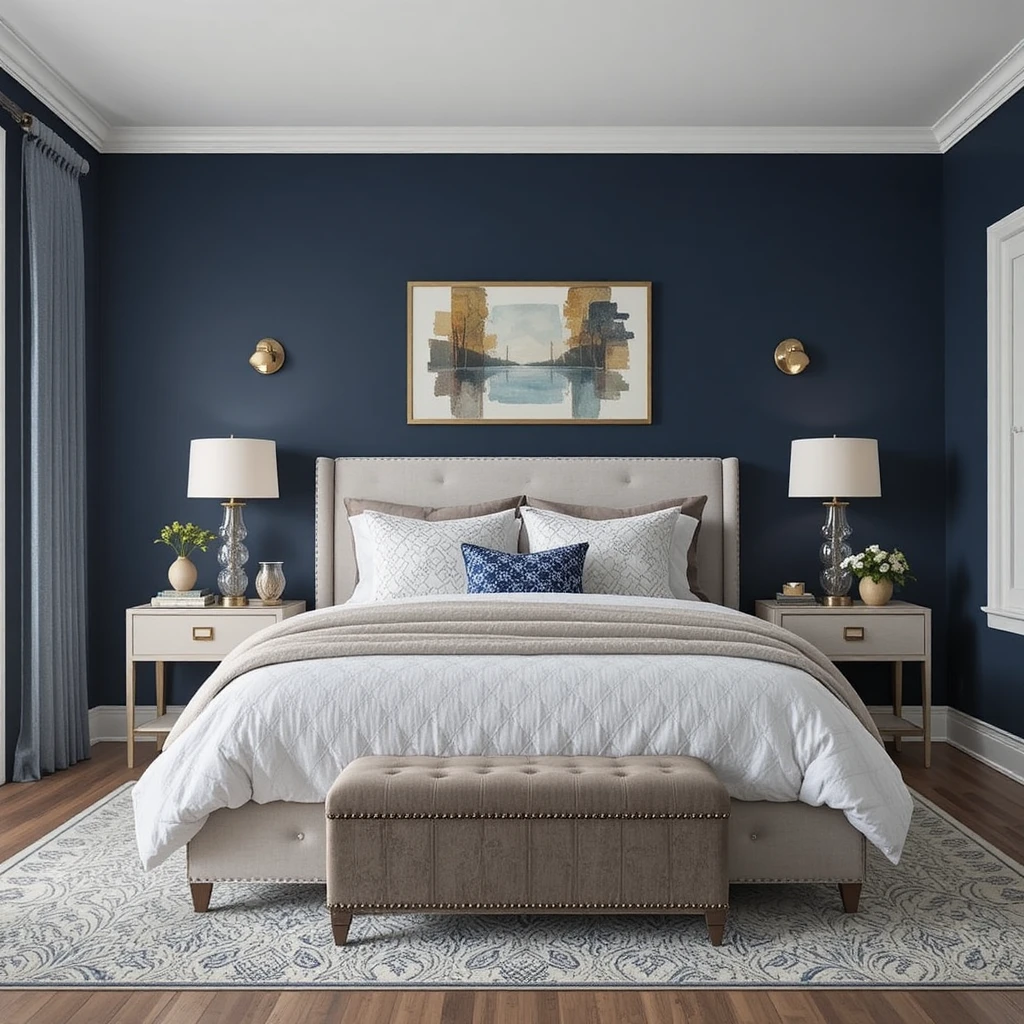 Navy Bedroom Ideas