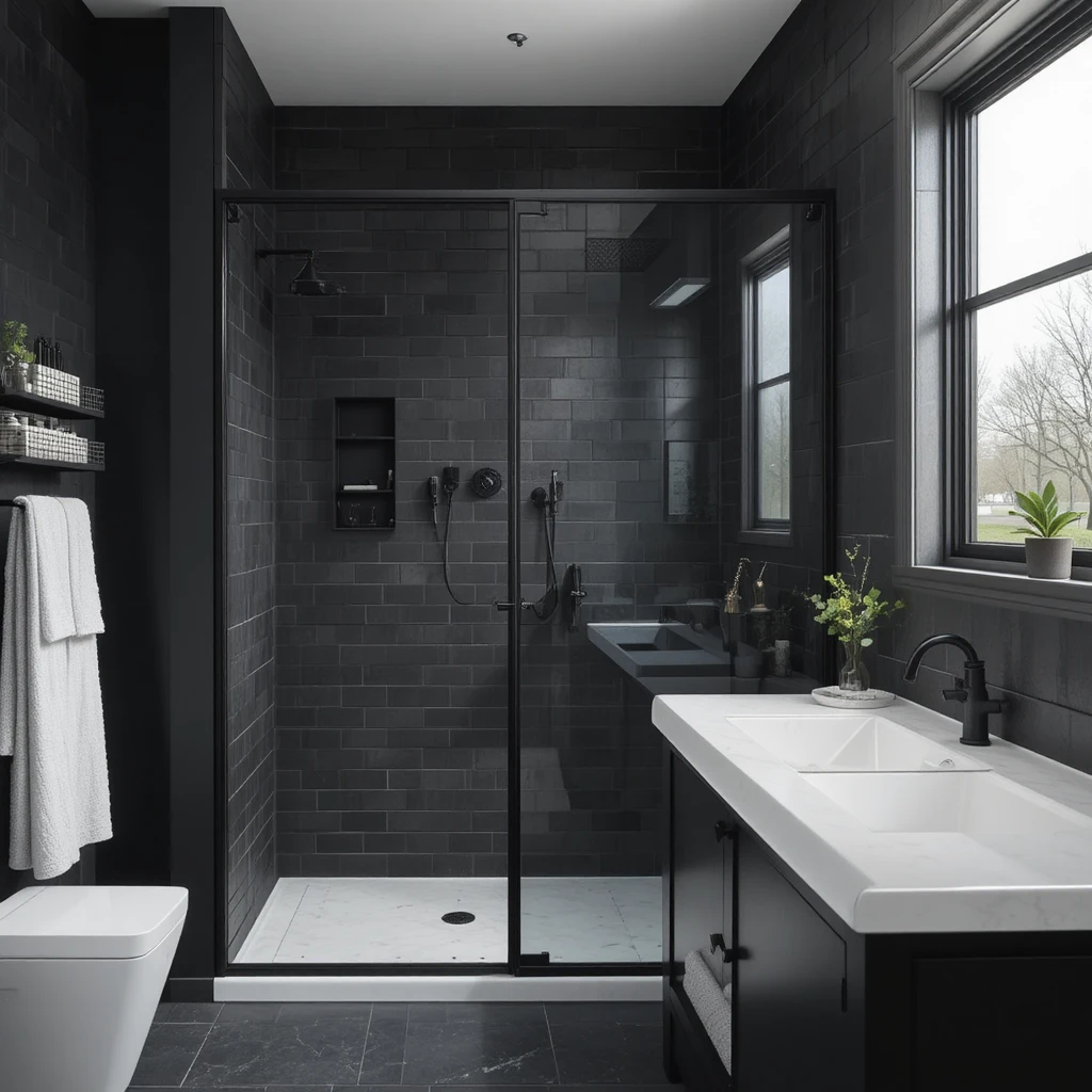 Black Bathroom Ideas