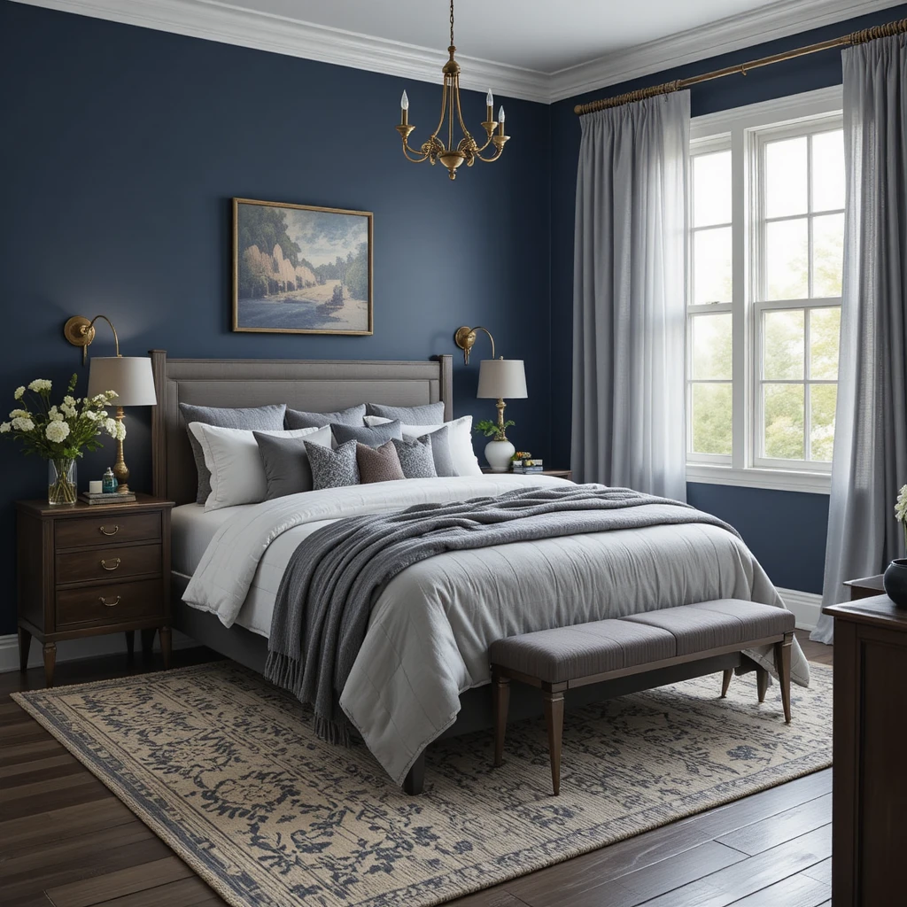 Navy Bedroom Ideas