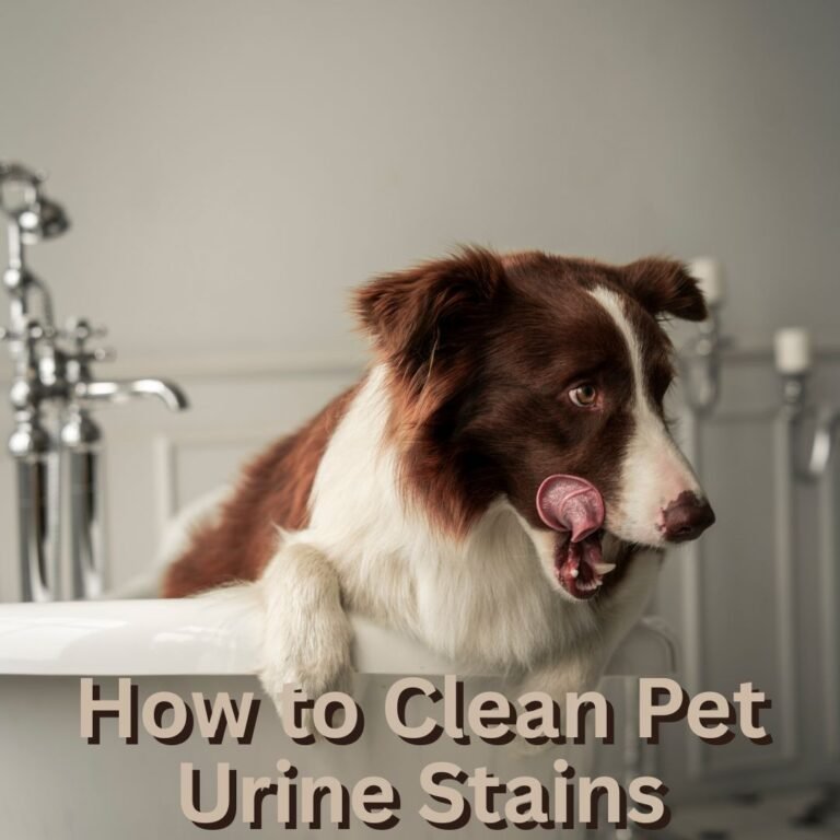 how to clean pet urine stains