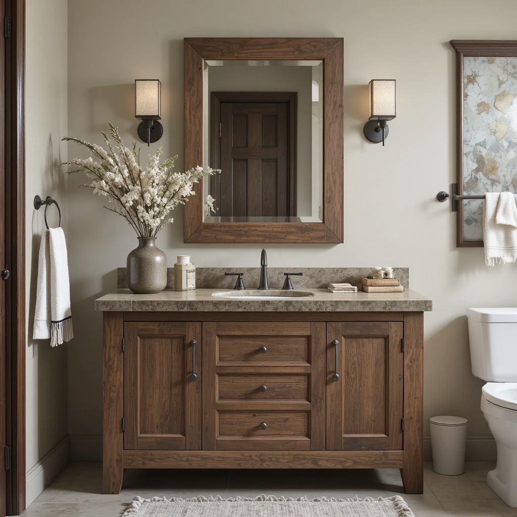  Rustic Bathroom Charm