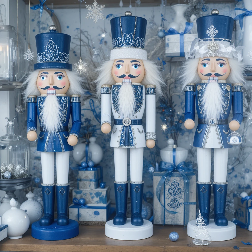 Christmas Blue n White Decor