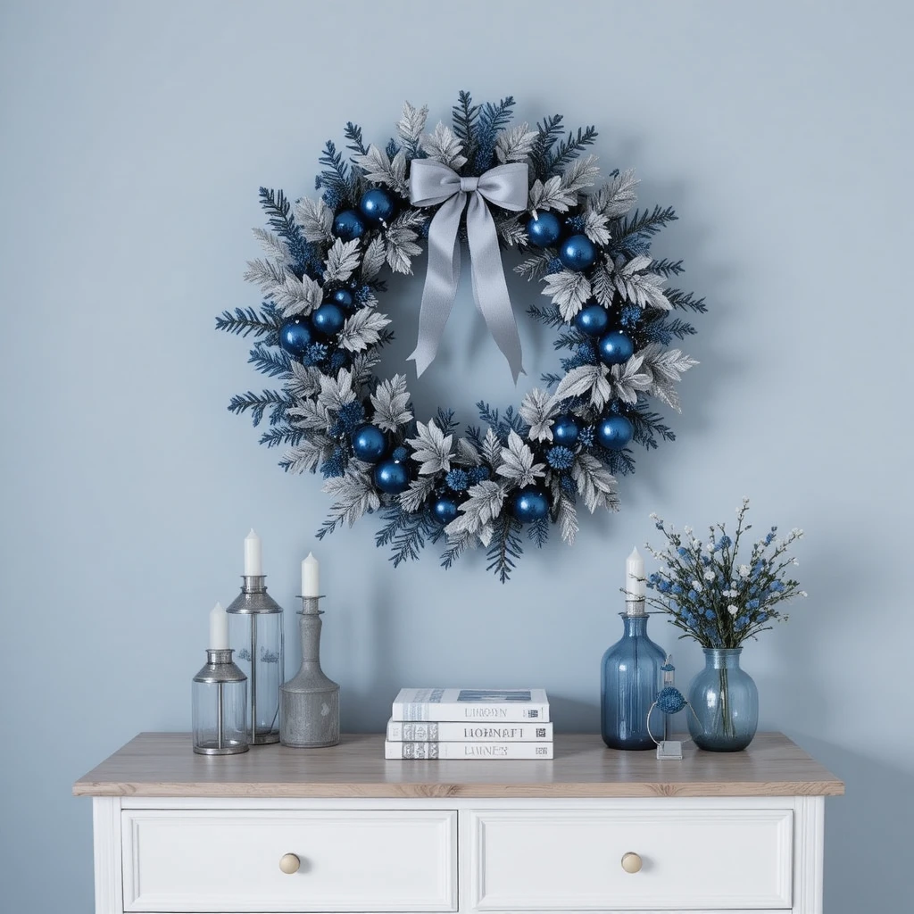  Blue Christmas Bedroom