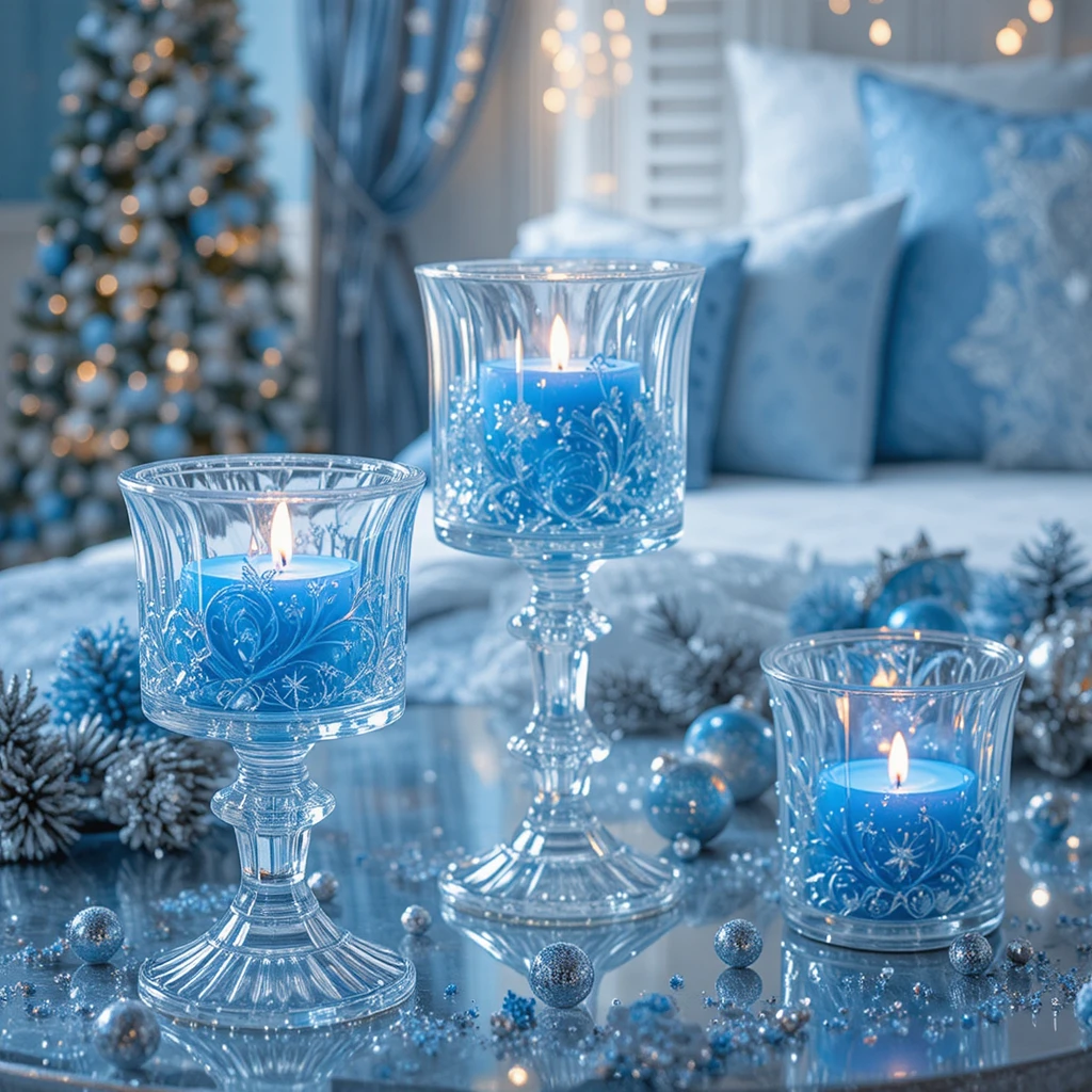  Blue Christmas Bedroom