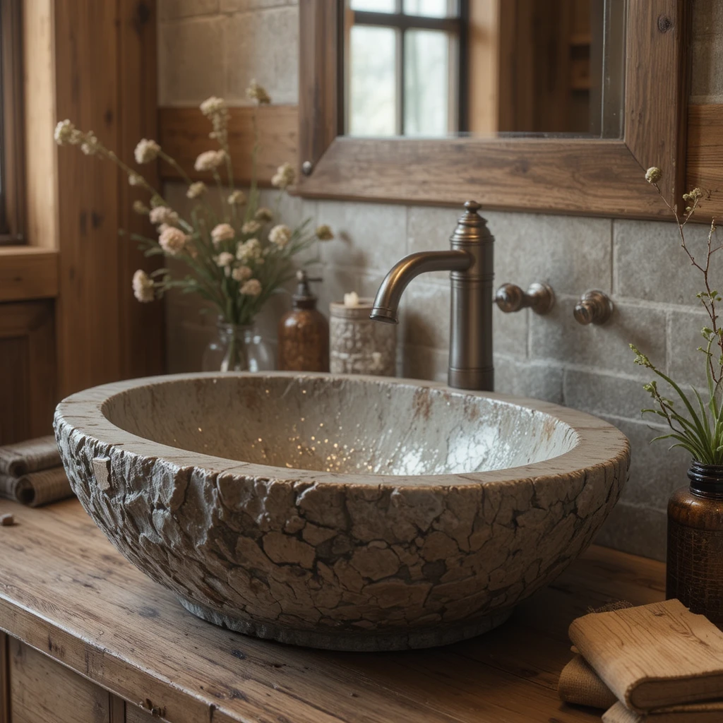  Rustic Bathroom Charm