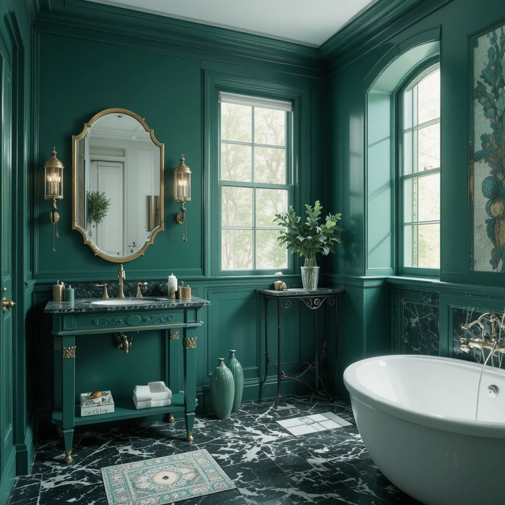 Bold Bathroom Colour Ideas

