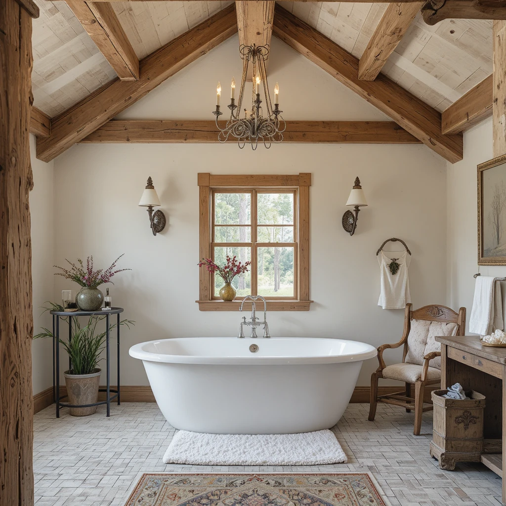  Rustic Bathroom Charm