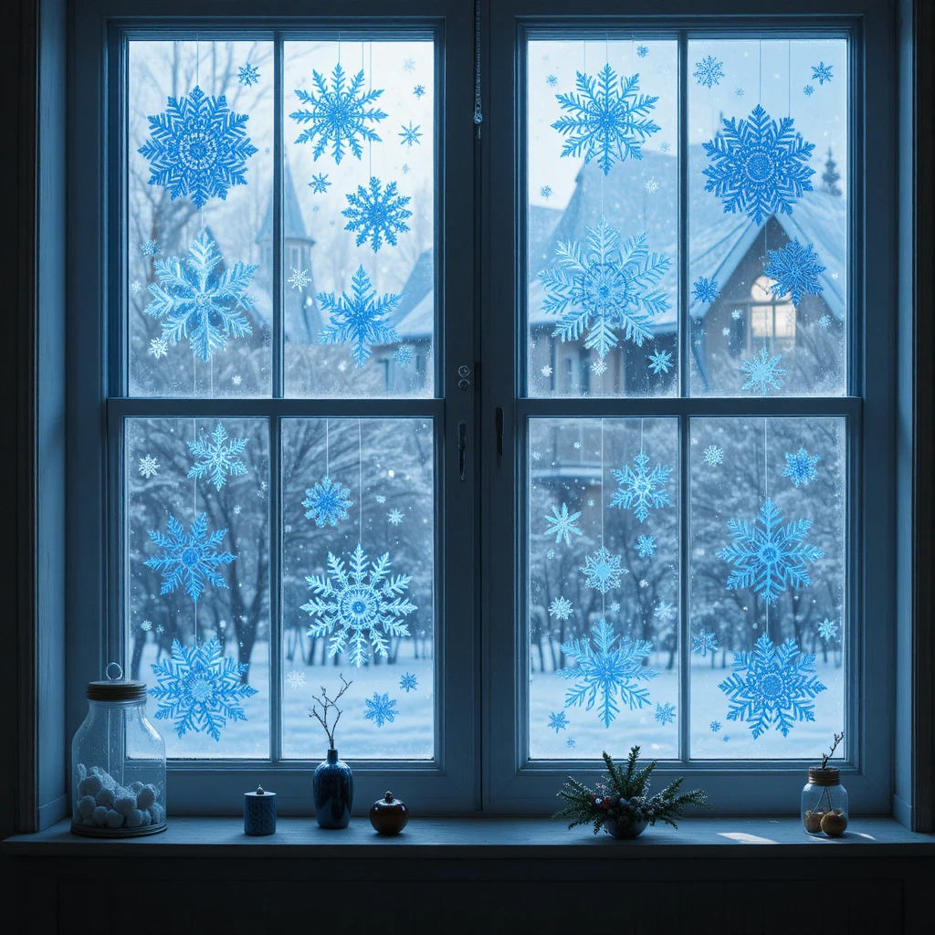 Blue Christmas Decor