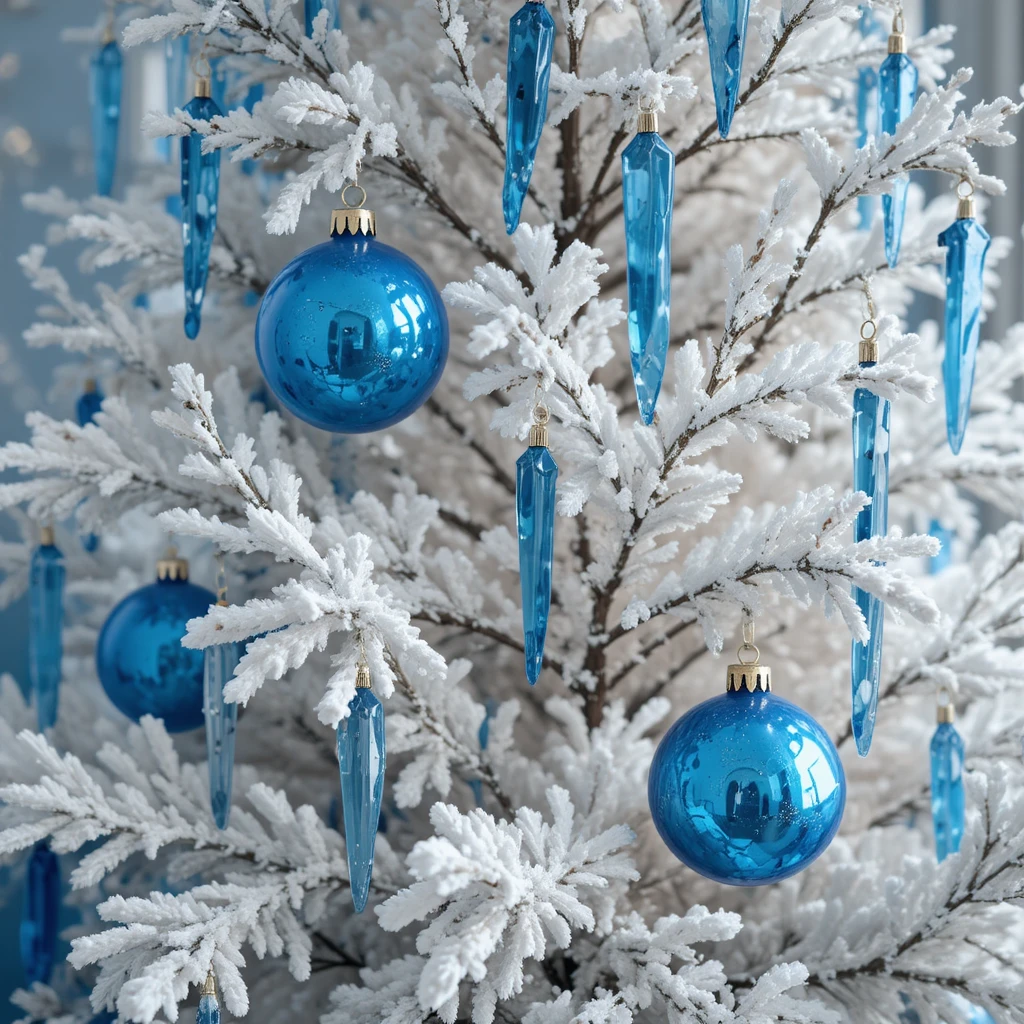 Christmas Blue n White Decor