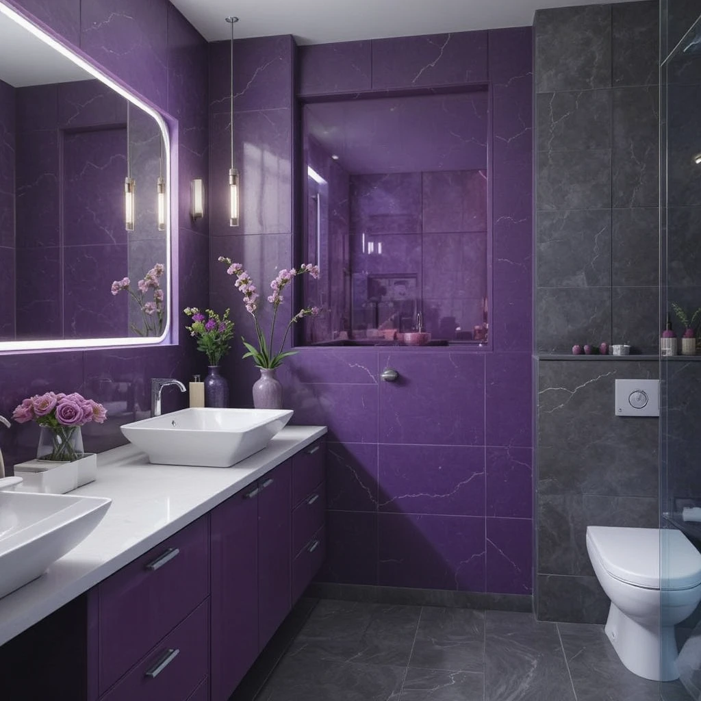 Purple Bathroom Ideas