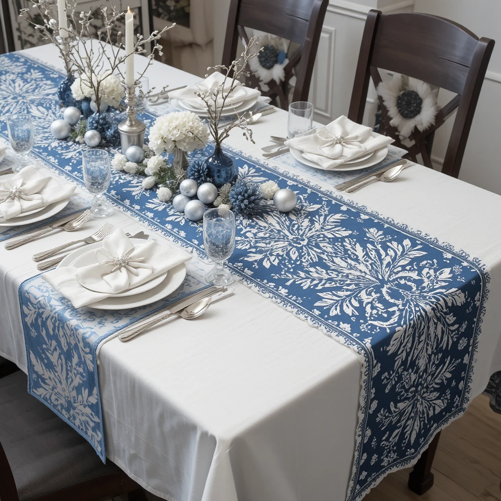 Christmas Blue n White Decor