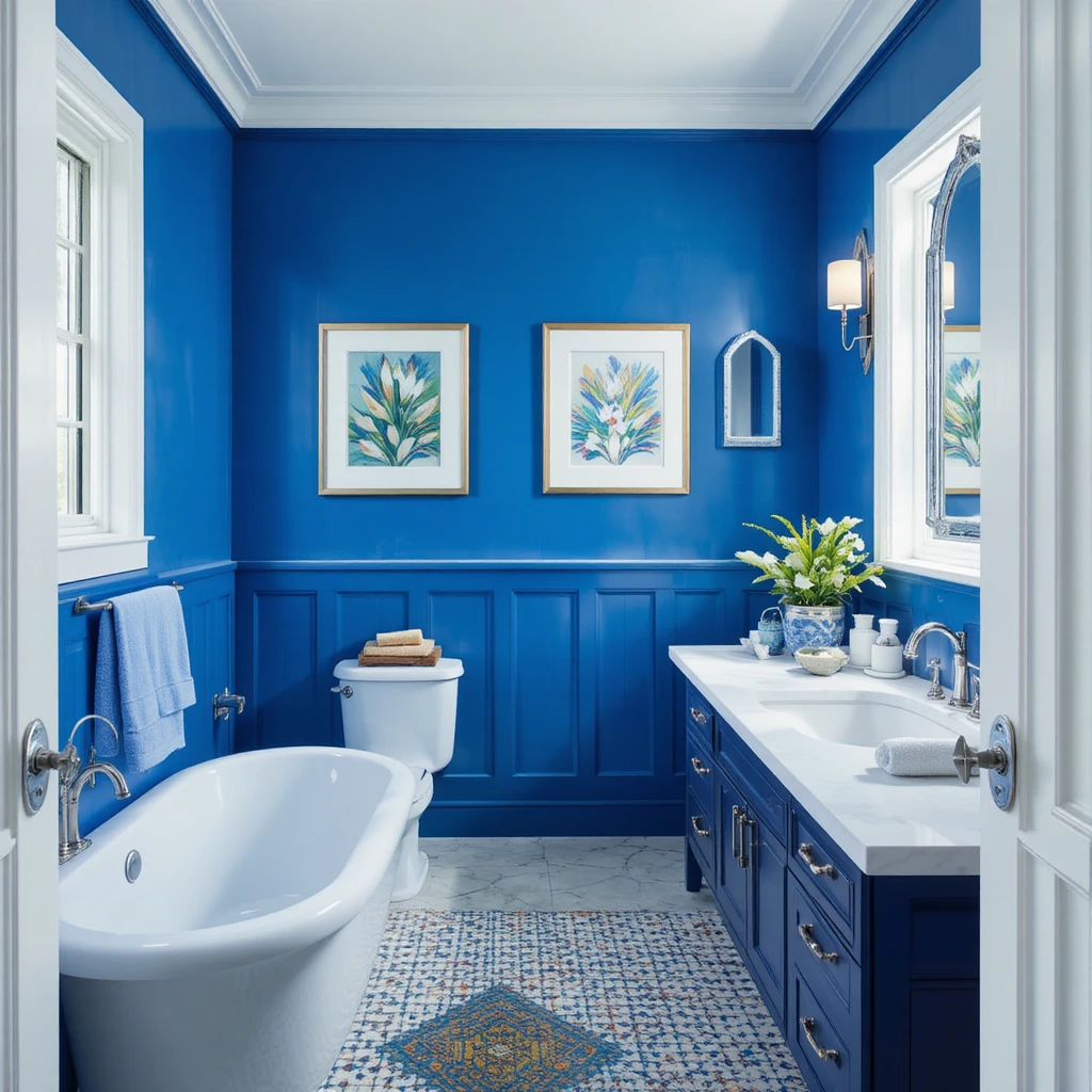 Bold Bathroom Colour Ideas