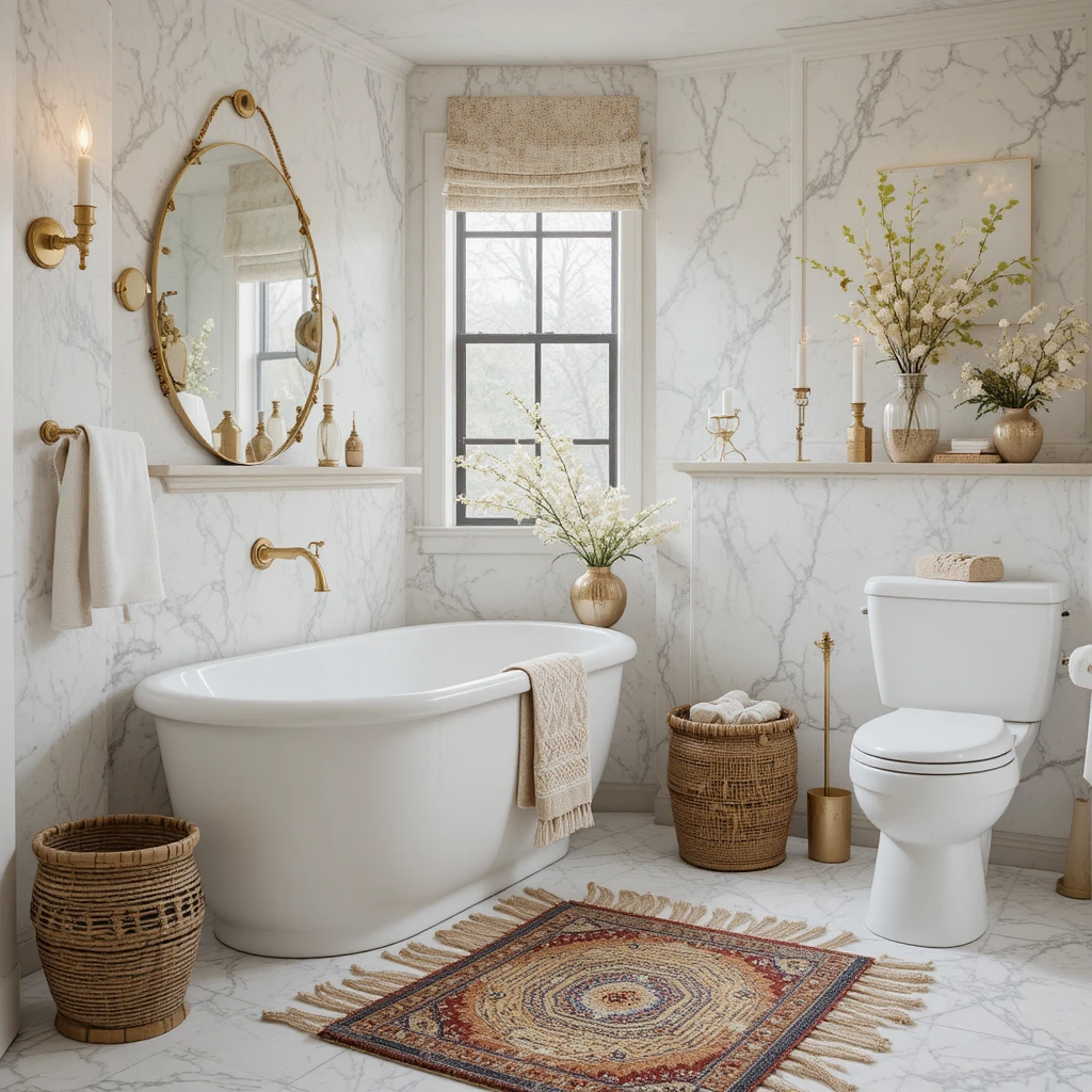 Bohemian Winter Bathroom Ideas