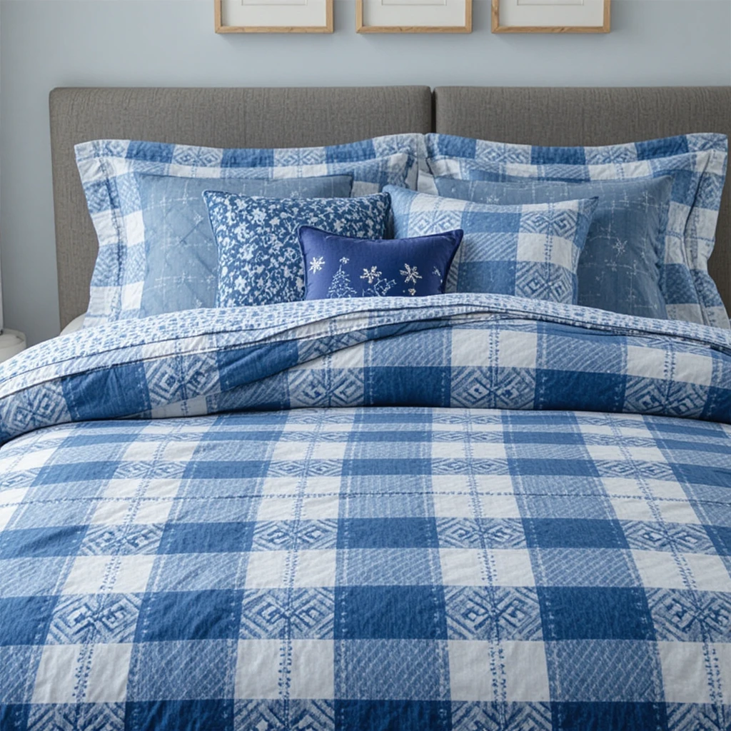  Blue Christmas Bedroom