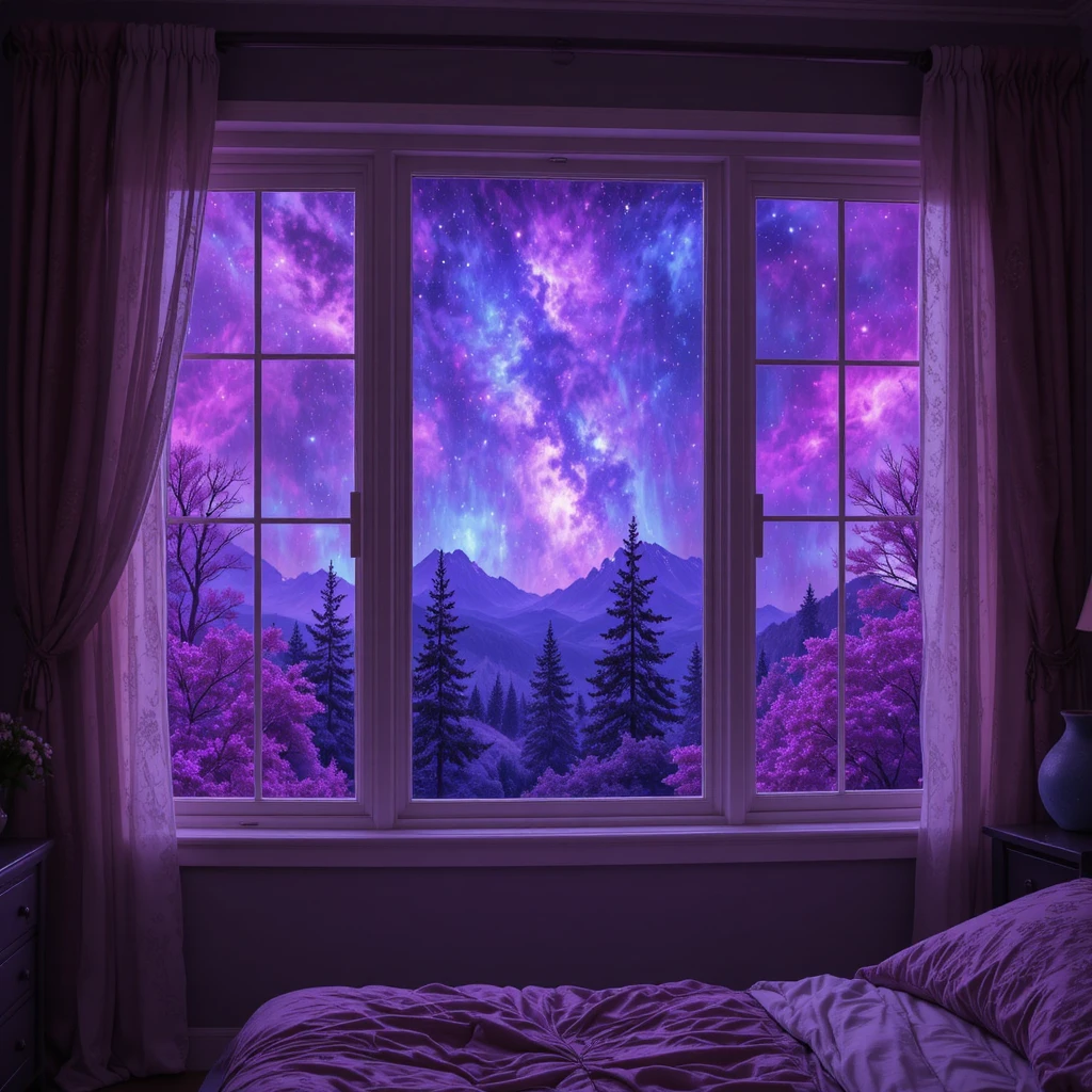 Purple Celestial Bedroom Ideas
