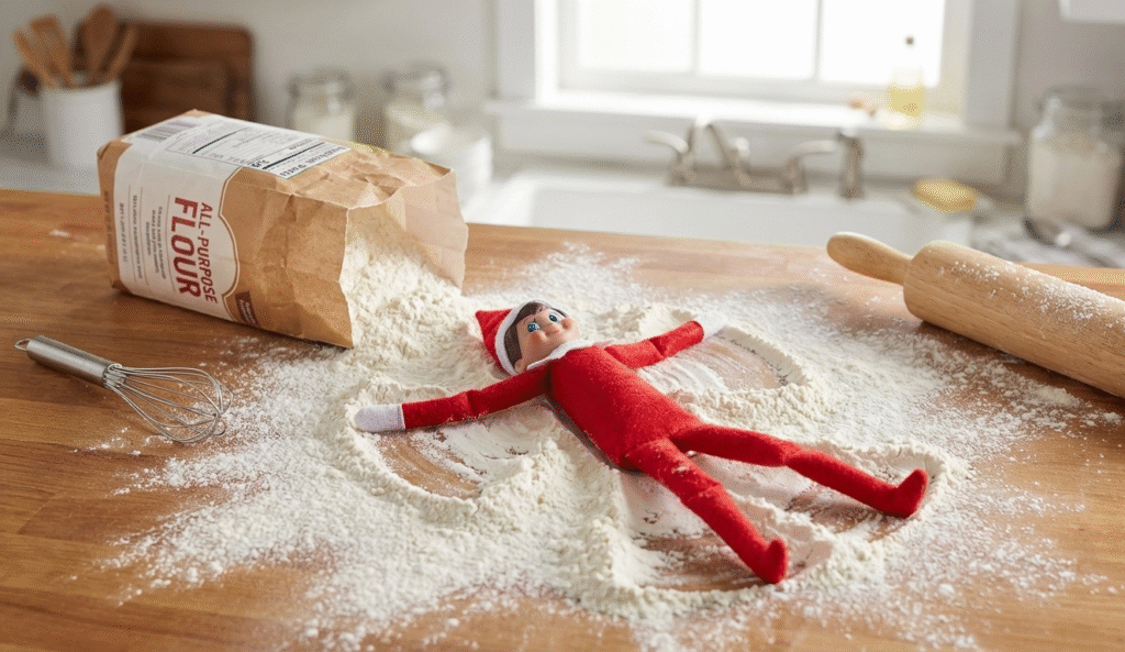 Elf on the Shelf idea - Elf in Snow