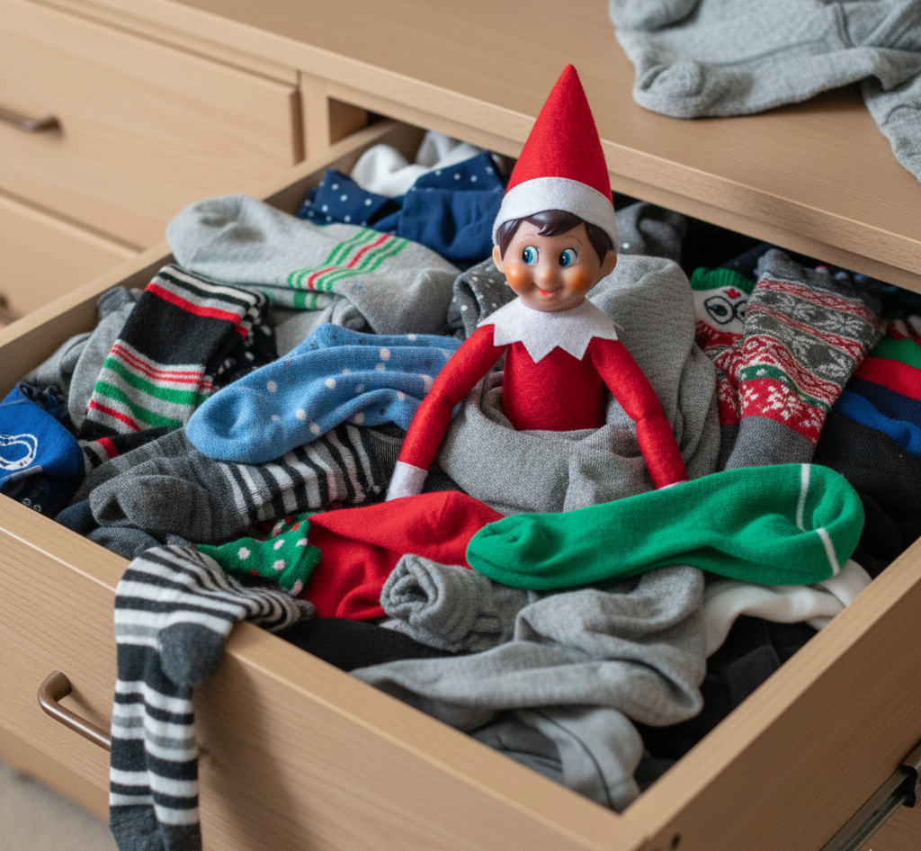 Surprising elf on the shelf idea