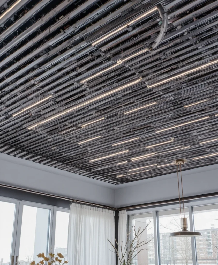 Stripey Ceiling Living Room Ideas 2026