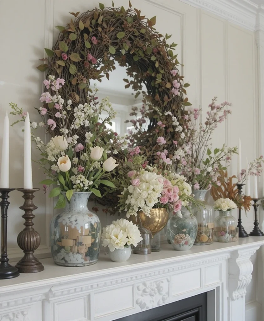 Spring Mantle Decorating Ideas 