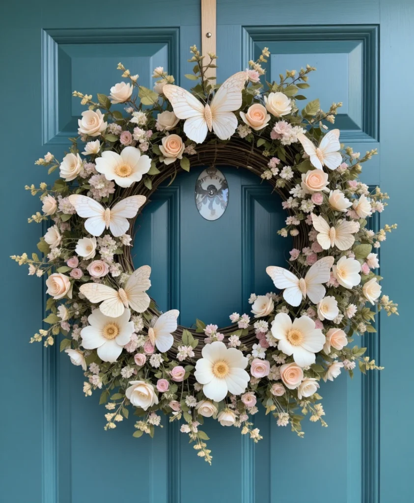 Spring Wreath Front Door