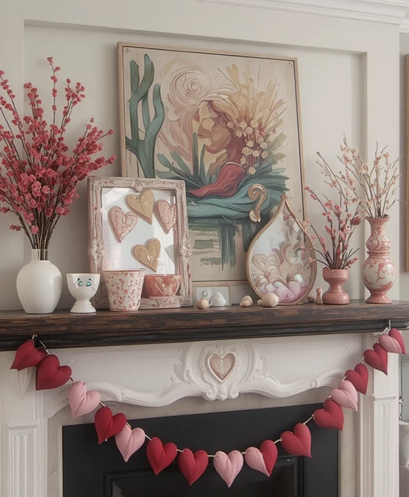  Valentine Mantle Decor