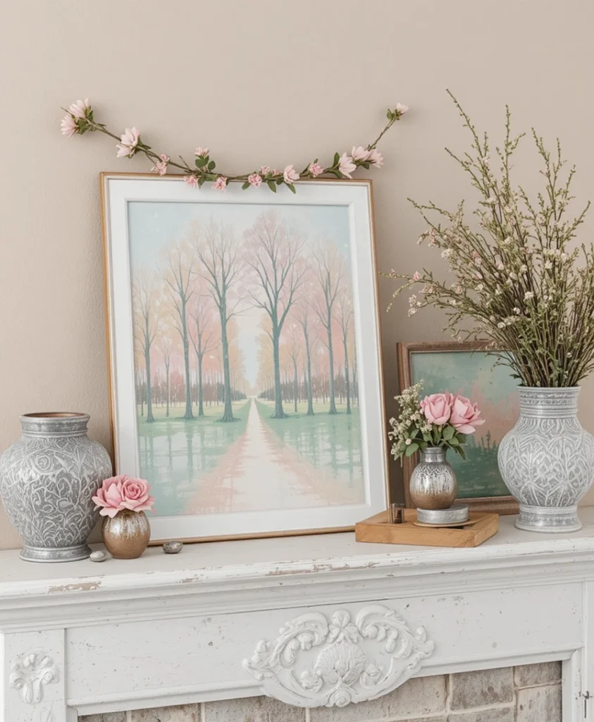 Spring Mantle Decorating Ideas 