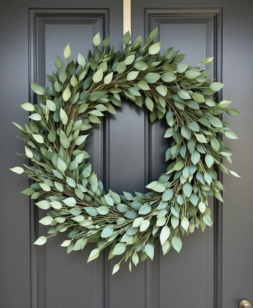 Spring Wreath Front Door