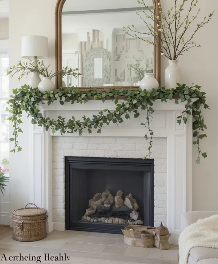 Spring Mantle Decorating Ideas 