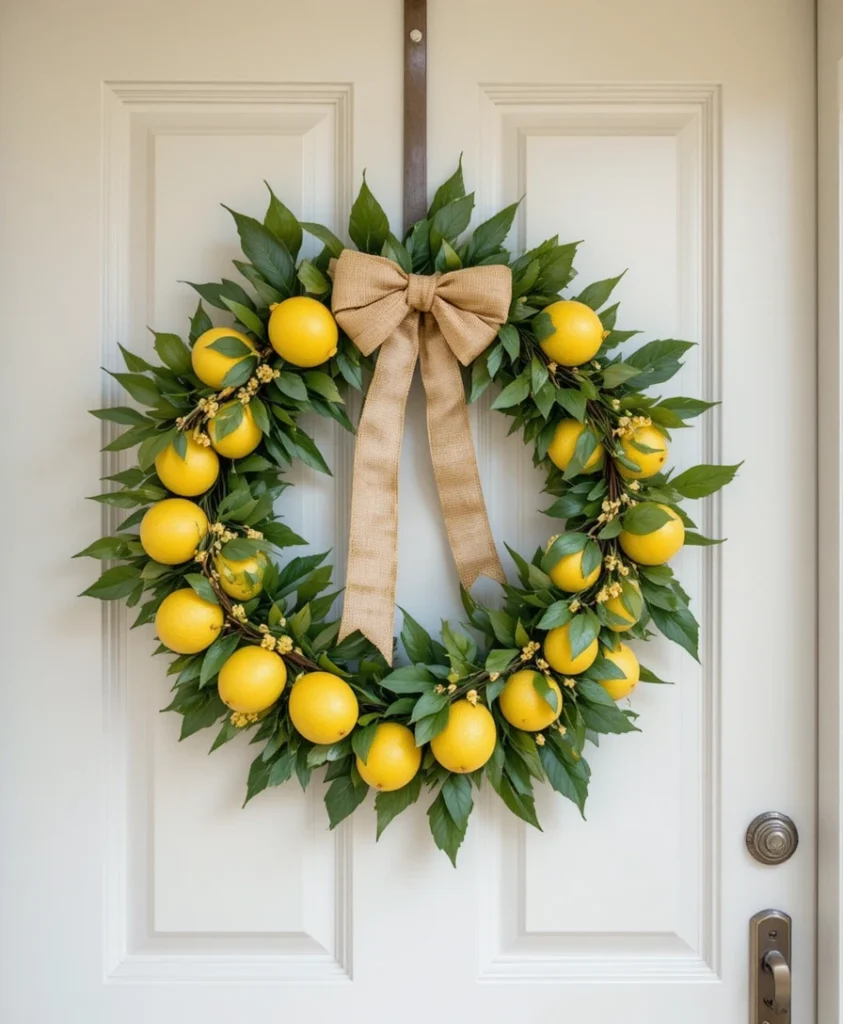 Spring Wreath Front Door