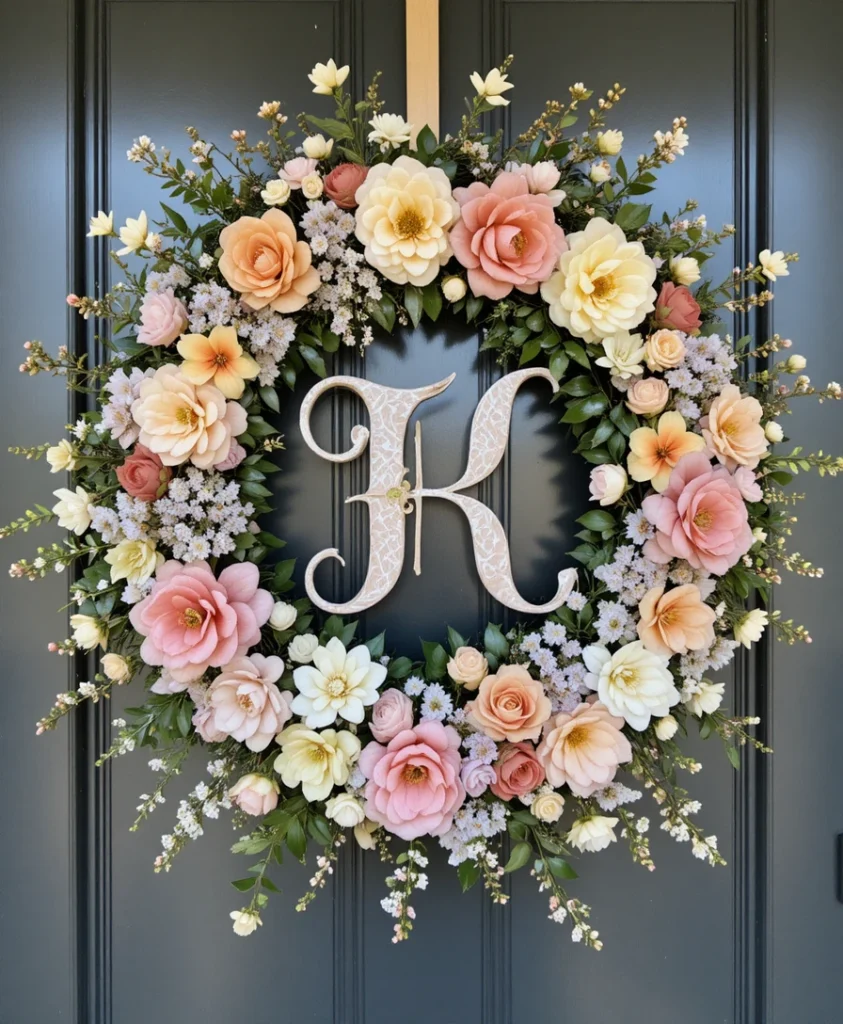 Spring Wreath Front Door