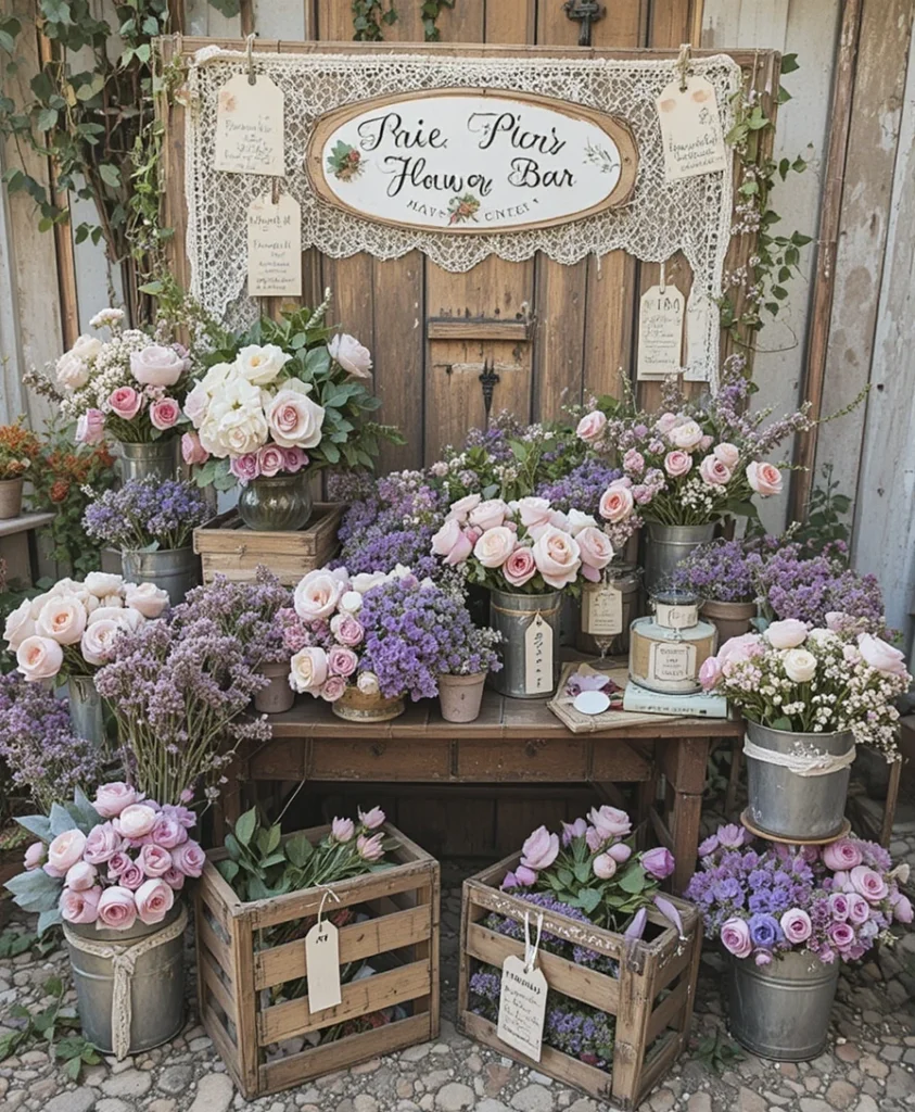 DIY Flower Bar