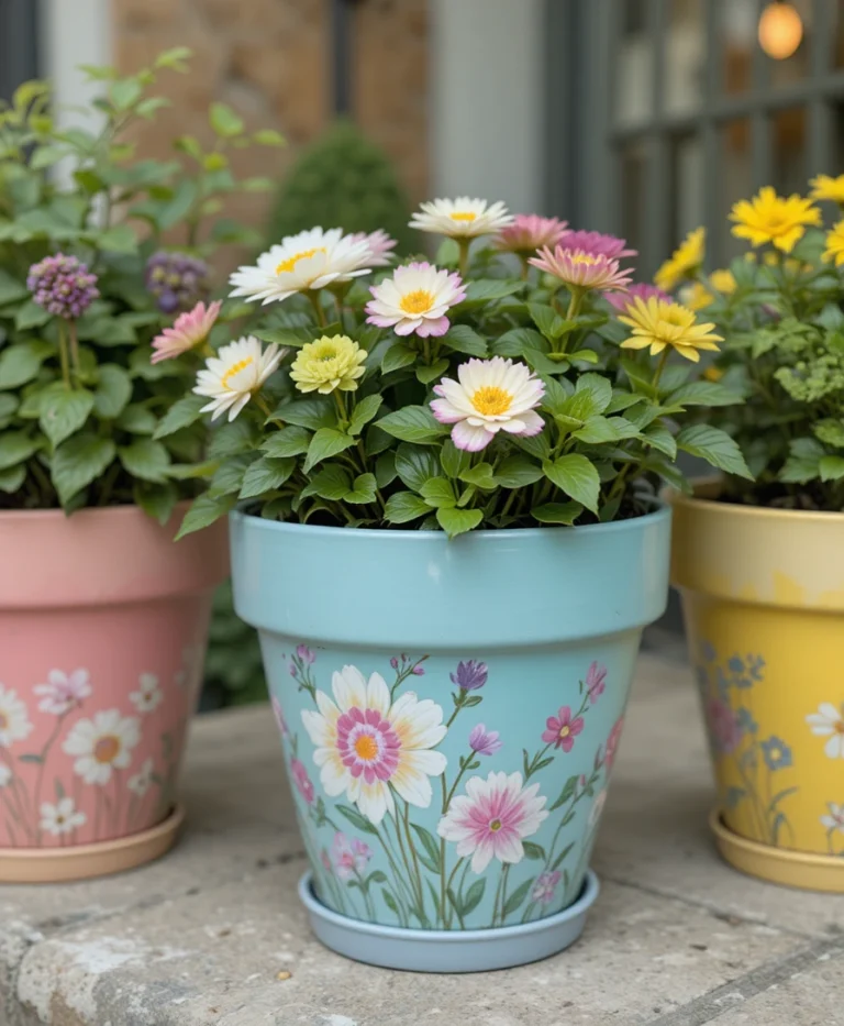 Painted Flower Pots