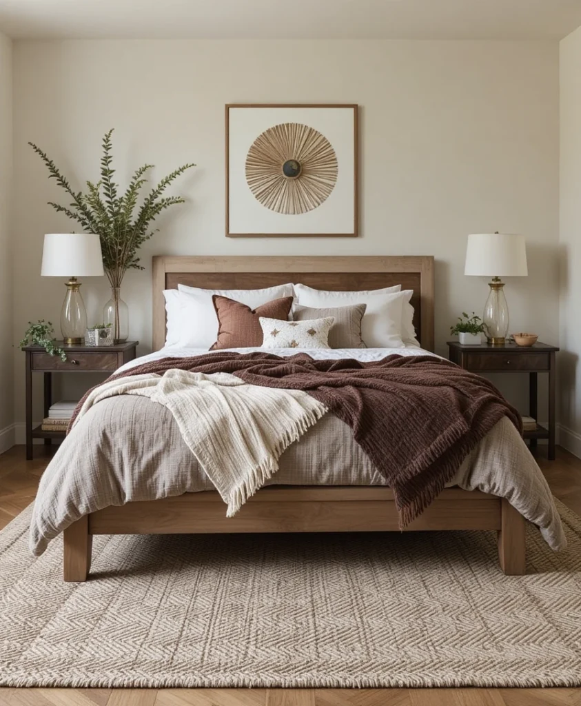 Earthy Cozy Bedroom