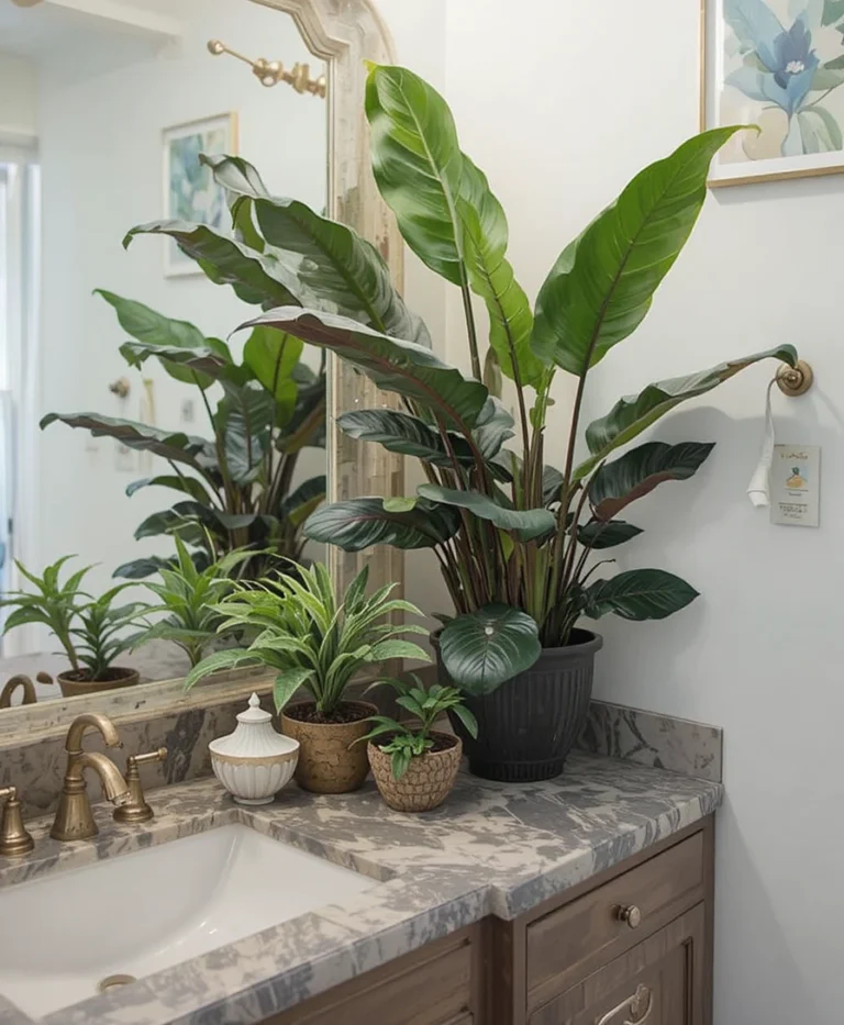 Bathroom Plant Decor