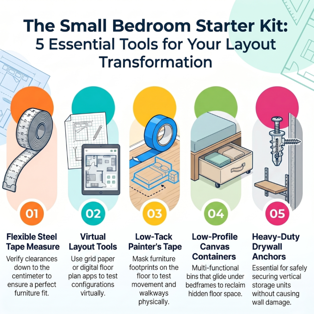 Why Does Your Tiny Bedroom Feel Like a Storage Locker? Tips on How to Arrange a Small Bedroom